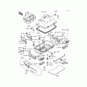 Схема вузла: Комплектуюча (Trunk) для Kawasaki ZG1200 Voyager XII