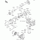 Схема узла: Масляный насос для Kawasaki ZX1000 Z1000SX ABS