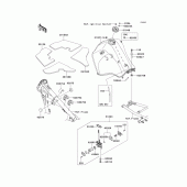 Схема вузла: Паливний бак для Kawasaki KL650 KLR650