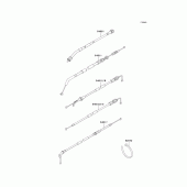 Схема вузла: Троси для Kawasaki EX500 GPZ500S