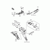 Схема вузла: Taillight(s) для Kawasaki ZX600 Ninja ZX-6R