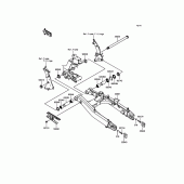 Схема вузла: Задній важіль для Kawasaki EN650 Vulcan S ABS