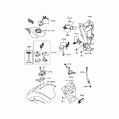 Схема вузла: Замок запалювання для Kawasaki VN900 Vulcan 900 Custom