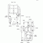 Схема вузла: Болти картера двигуна для Kawasaki EL250 Eliminator 250
