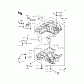 Схема узла: Картер двигателя для Kawasaki ZG1200 Voyager XII