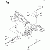 Схема вузла: Кріплення для Kawasaki ZR1100 Zephyr 1100