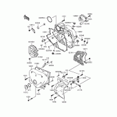 Схема вузла: Кришка двигуна (BJ250A-084146‾) для Kawasaki BJ250 Estrella