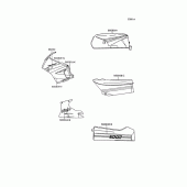 Схема узла: Decals(ebony) для Kawasaki ZX600 GPX600R