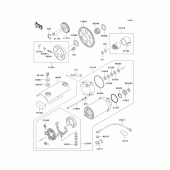 Схема вузла: Starter motor для Kawasaki ZR750 Zephyr