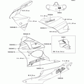 Схема вузла: Decals(clblue/mnblue) для Kawasaki ZX600 Ninja ZX-6R
