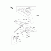 Схема узла: Крыло для Kawasaki KX250/ KX252 KX250F