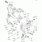 Схема вузла: Кріплення двигуна для Kawasaki EX650 Ninja 650 ABS