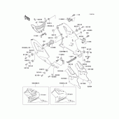 Схема вузла: Cowling lowers(zx750-l3) для Kawasaki ZX750 Ninja ZX-7