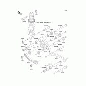 Схема вузла: Задня підвіска для Kawasaki ZX1100 Ninja ZX-11