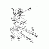 Схема вузла: Задній важіль (маятник) для Kawasaki ZR800 Z800 ABS