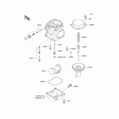 Схема узла: Комплектующие карбюратора для Kawasaki ZG1000 1000GTR