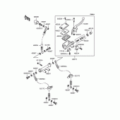 Схема вузла: Передній гальмівний циліндр (ZR400-C5) для Kawasaki ZR400 Zephyr