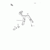 Схема вузла: Лапка гальма для Kawasaki KL650 KLR650