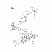 Схема вузла: Кріплення двигуна для Kawasaki EX250 Ninja 250