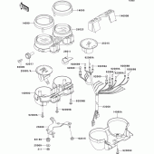Схема вузла: Meter(s) для Kawasaki ZR1100 ZRX1100
