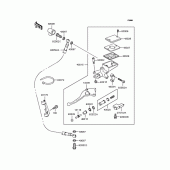 Схема вузла: Clutch master cylinder для Kawasaki ZR1100 Zephyr 1100