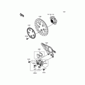 Схема вузла: Заднє гальмо для Kawasaki ZX1000 Ninja H2R