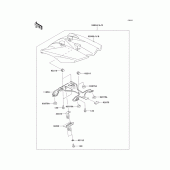 Схема узла: Заглушка сиденья (Опция) для Kawasaki ZX1000 Z1000SX