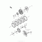 Схема вузла: Зчеплення для Kawasaki EX300 Ninja 300