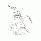 Схема вузла: Заднє крило для Kawasaki ZR1000 Z1000