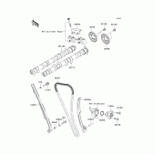 Схема узла: Распредвал & Цепь ГРМ & Натяжитель для Kawasaki ZX1000 Ninja ZX-10R