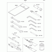 Схема вузла: Owner`s tools для Kawasaki VN1500 VN1500 Classic FI