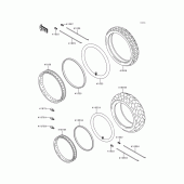 Схема вузла: Шини для Kawasaki VN800 Vulcan 800