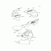 Схема вузла: Decals(green/violet) для Kawasaki ZX600 Ninja ZX-6R