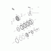 Схема вузла: Зчеплення для Kawasaki KLX125 KLX125