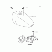 Схема вузла: Інформаційні наклейки для Kawasaki ZR400 Zephyr X