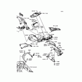 Схема узла: Заднее крыло для Kawasaki ZX1000 Ninja ZX-10RR