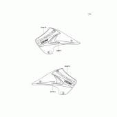 Схема вузла: Decals(m6f) для Kawasaki KX125