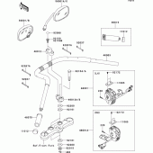 Схема узла: Руль & Пульт управления рулевой для Kawasaki VN1700 VN1700 Voyager ABS