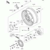 Схема узла: Ступица заднего колеса для Kawasaki ZX1000 Ninja ZX-10R