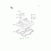 Схема вузла: Клапанна кришка для Kawasaki ER500 ER-5