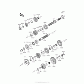 Схема узла: Трансмиссия для Kawasaki ZX1400 Ninja ZX-14R