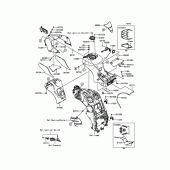 Схема узла: Топливный бак для Kawasaki ZX1400 ZZR1400 ABS