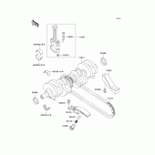 Схема вузла: Колінчастий вал для Kawasaki ZR750 ZR-7