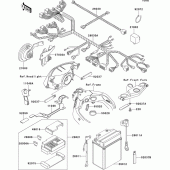 Схема узла: Электрооборудование для Kawasaki ZX1100 ZZ-R1100