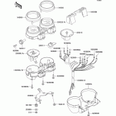 Схема вузла: Meter(s) для Kawasaki ER500 ER-5