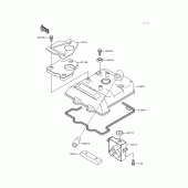 Схема узла: Клапанная крышка для Kawasaki KLX650 KLX650 Motard