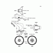 Схема узла: Decals(Ebony) для Kawasaki ZX1000 Ninja ZX-10R