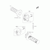 Схема вузла: Пульт управління рульовий для Kawasaki KLX400 KLX400SR