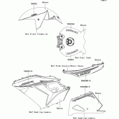Схема вузла: Decals (ebony) (dbf) для Kawasaki ZX1400 ZZR1400 ABS