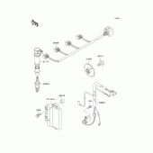 Схема вузла: Система запалювання для Kawasaki ZX600 Ninja ZX-6R